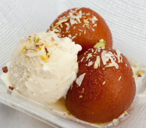GULAB JAMUN WITH ICE-CREAM