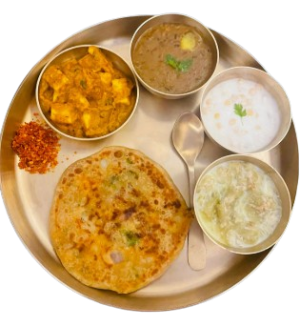 aloo paratha thali