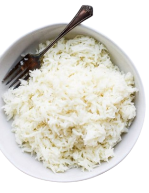 steamed rice