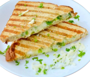 cheese chilli and tomato sandwich